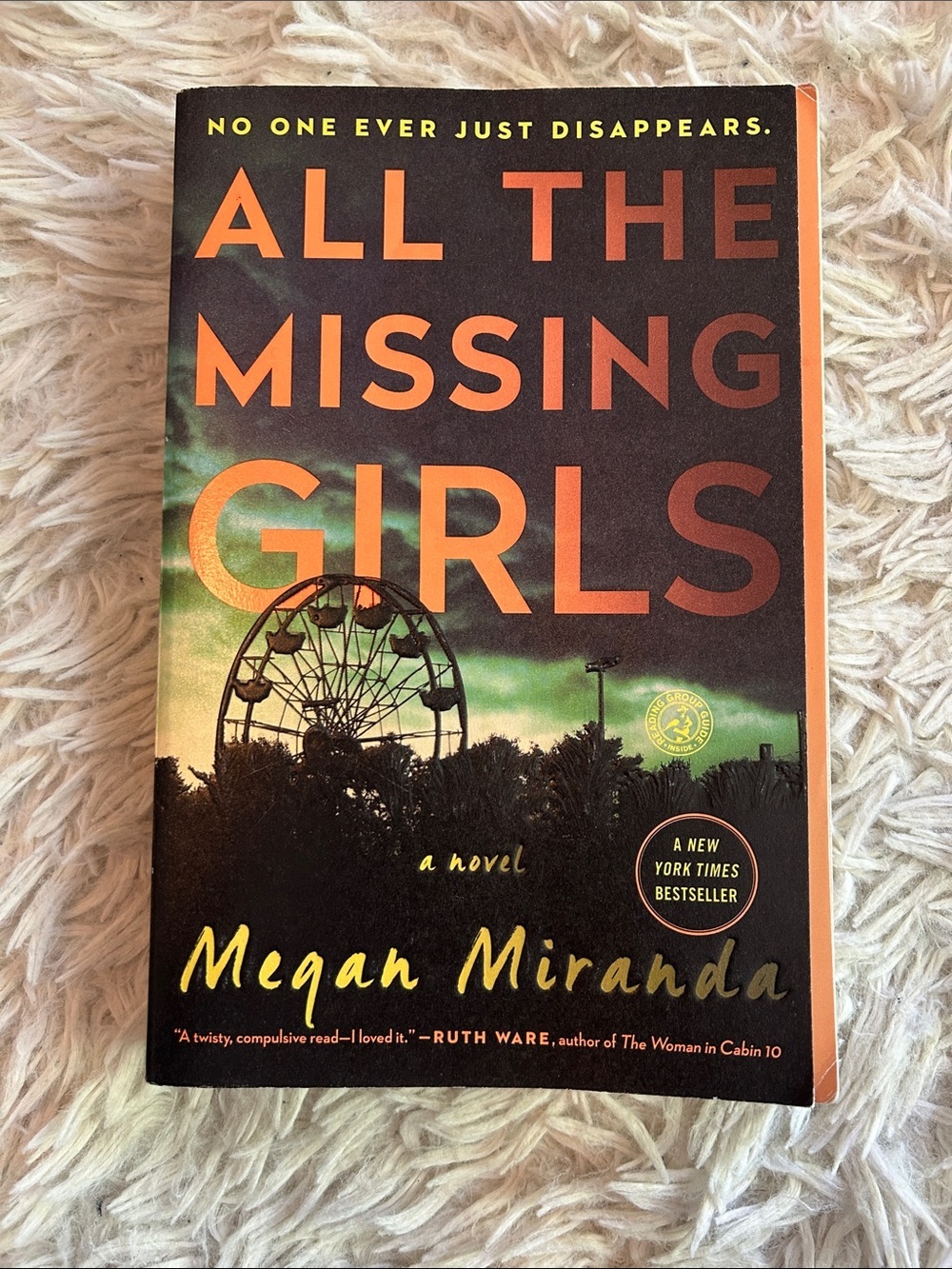 All the Missing Girls by Megan Miranda - Orange & Black Paperback